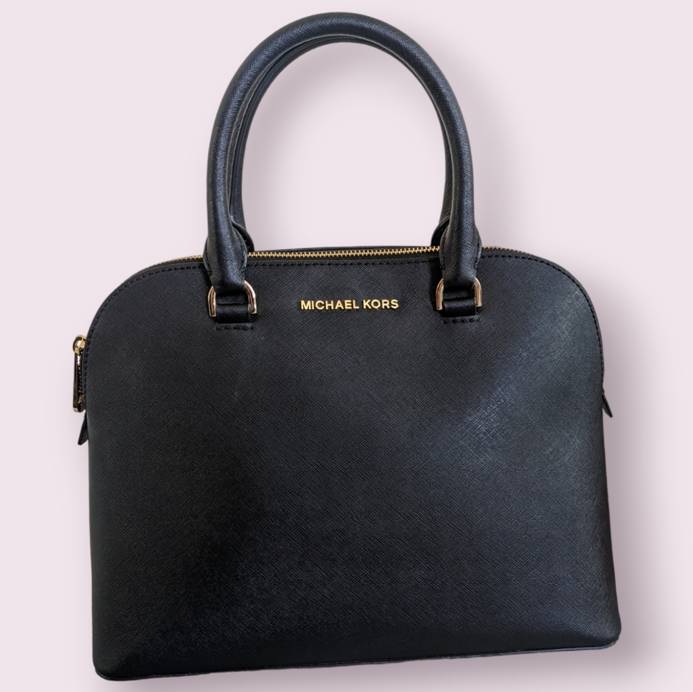 Michael Kors saffiano leather satchel